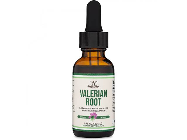 Комплекс для профилактики нервной системы Double Wood Supplements Valerian Root Drops (168 mg in 1 ml) 30 ml /30 serv...