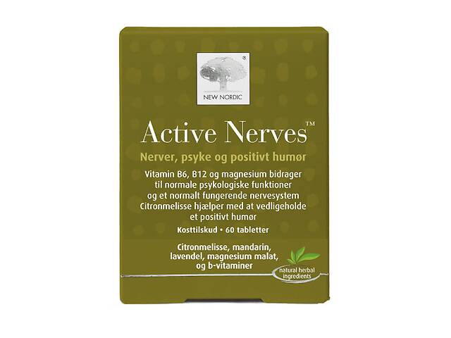 Комплекс для профилактики нервной системы New Nordic Active Nerves 60 Tabs