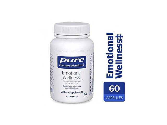 Комплекс для профилактики нервной системы Pure Encapsulations Emotional Wellness 60 Caps PE-01024