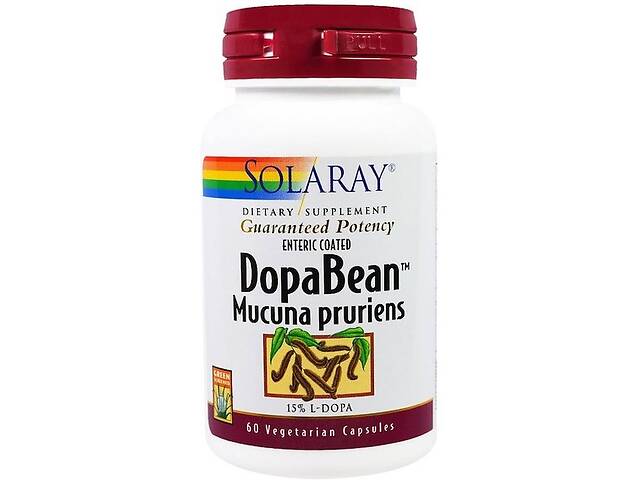 Комплекс для профилактики нервной системы Solaray DopaBean Mucuna Pruriens 60 Veg Caps SOR-03380