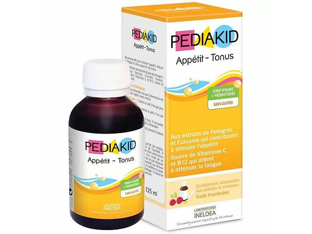Комплекс для профилактики пищеварения у детей Pediakid Appetite - Tonus 125 ml Raspberry