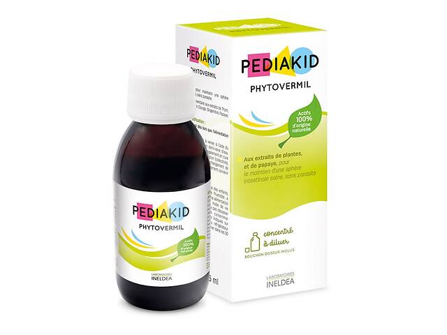 Комплекс для профилактики пищеварения у детей Pediakid Phytovermil 125 ml Red berry