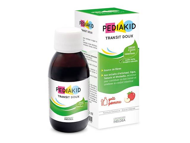 Комплекс для профилактики пищеварения у детей Pediakid TRANSIT DOUX 125 ml /25 servings/ Apple