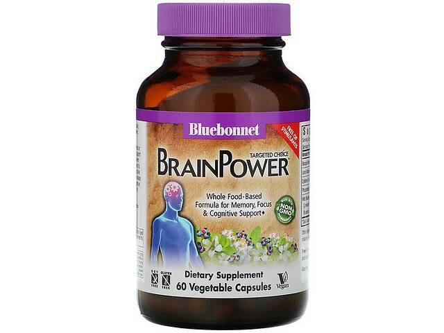 Комплекс для профилактики работы головного мозга Bluebonnet Nutrition Targeted Choice BrainPower 60 Veg Caps