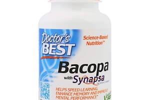 Комплекс для профилактики работы головного мозга Doctor's Best Bacopa With Synapsa 320 mg 60 Veg Caps