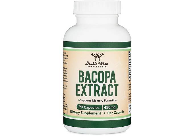 Комплекс для профилактики работы головного мозга Double Wood Bacopa Monnieri Extract 450 mg 90 Caps