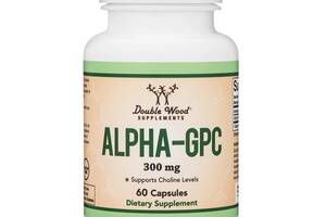 Комплекс для профилактики работы головного мозга Double Wood Alpha GPC 300 mg 60 Caps