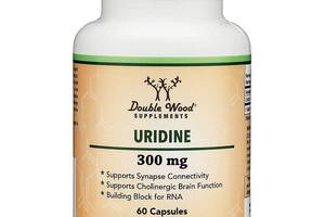 Комплекс для профилактики работы головного мозга Double Wood Supplements Uridine 300 mg 60 Caps