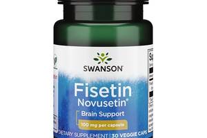 Комплекс для профилактики работы головного мозга Swanson Fisetin Novusetin 100 mg 30 Caps