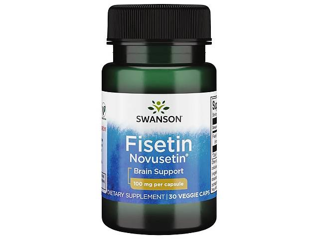 Комплекс для профилактики работы головного мозга Swanson Fisetin Novusetin 100 mg 30 Caps