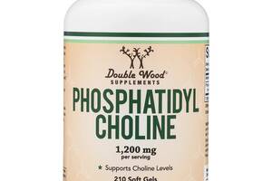 Комплекс для профилактики работы печени Double Wood Supplements Phosphatidylcholine Complex 1200 mg 210 Softgels
