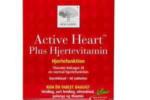 Комплекс для профилактики работы сердца New Nordic Active Heart 30 Tabs