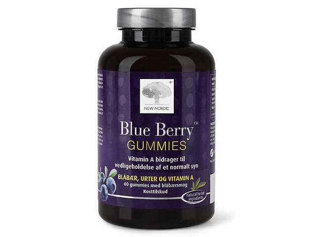 Комплекс для профилактики зрения New Nordic Blue Berry 60 Gummies
