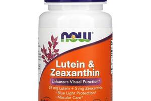 Комплекс для профилактики зрения NOW Foods Lutein & Zeaxanthin 60 Softgels