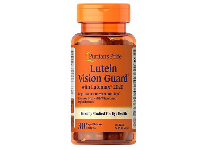 Комплекс для профилактики зрения Puritan's Pride Lutein Vision Guard 30 Caps