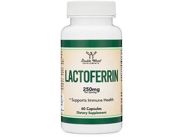 Комплекс для пищеварения Double Wood Supplements Lactoferrin 250 mg 60 Caps