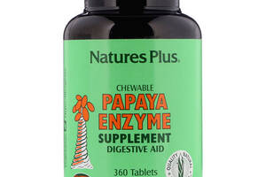 Комплекс для пищеварения Nature's Plus Chewable Papaya Enzyme Supplement 360 Tabs NAP-04462