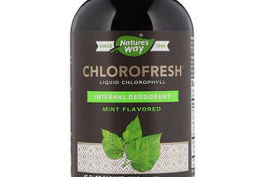 Комплекс для пищеварения Nature's Way Chlorofresh, Liquid Chlorophyll, 16 fl oz 473,2 ml Mint Flavored NWY03501