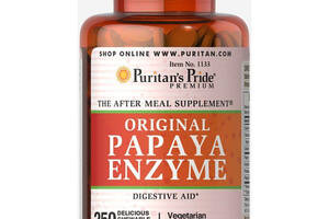 Комплекс для пищеварения Puritan's Pride Papaya Enzyme 250 Chewable Tabs