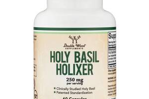 Комплекс для сна Double Wood Supplements Holixer Holy Basil Extract 250 mg 60 Caps