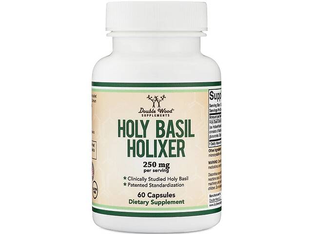Комплекс для сна Double Wood Supplements Holixer Holy Basil Extract 250 mg 60 Caps