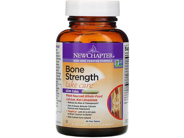 Комплекс для суставов New Chapter Bone Strength Take Care 60 Tabs NCR-0407