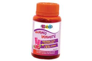 Комплекс для иммунитета для детей Pediakid Immunity Gummies 60 таб Натуральная малина (71505007)