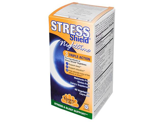 Комплекс для Здорового Сна Stress Shield Country Life 60 гелевых капсул