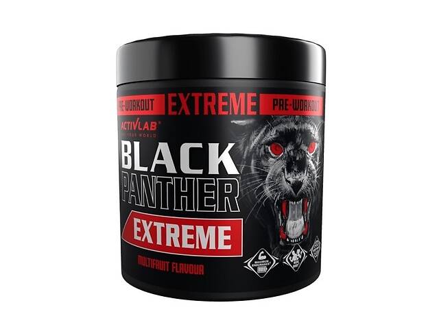 Комплекс до тренировки Activlab Black Panther Extreme 300 g /15 servings/ Multifruit