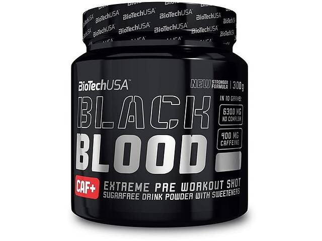 Комплекс до тренировки BioTechUSA Black Blood CAF+ 300 g /30 servings/ Blue Grape