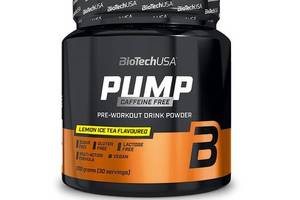 Комплекс до тренировки BioTechUSA Pump Caffeine free 330 g /30 servings/ Ice Tea Lemon