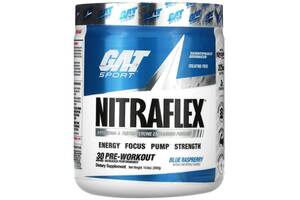 Комплекс до тренировки GAT Nitraflex 300 g /30 servings/ Blue Raspberry