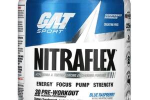 Комплекс до тренировки GAT Nitraflex 300 g /30 servings/ Blue Raspberry