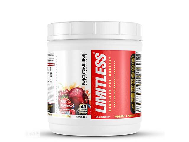 Комплекс до тренировки Magnum Nutraceuticals Limitless 504 g /20 servings/ Fruit Punched