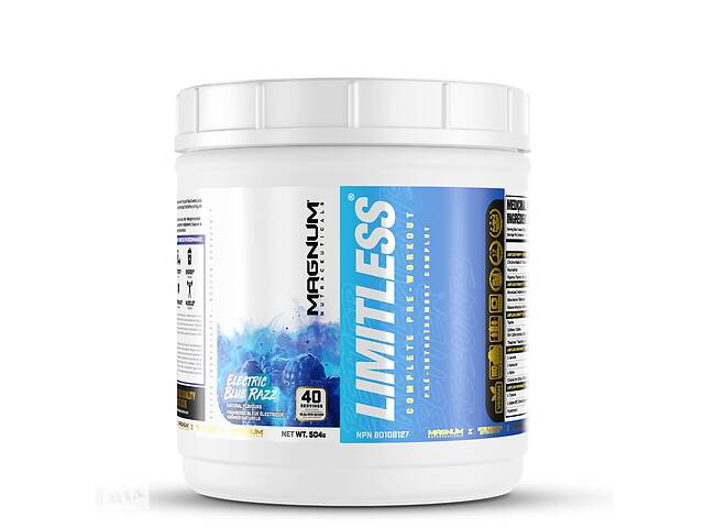 Комплекс до тренування Magnum Nutraceuticals Limitless 504 g /20 servings/ Electric Blue Razz