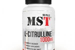 Комплекс до тренировки MST Nutrition L-Citrulline 1000 mg 90 Tabs