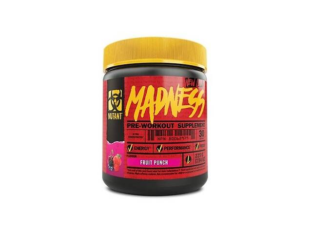 Комплекс до тренировки Mutant Madness 225 g /30 servings/ Fruit Punch