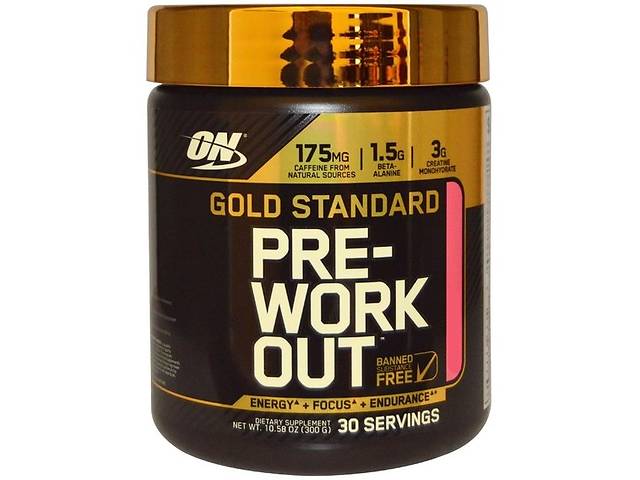 Комплекс до тренировки Optimum Nutrition Gold Standard Pre-Workout 300 g /30 servings/ Watermelon Candy