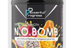 Комплекс до тренировки Powerful Progress N.O.BOMB 300 g 30 servings Tropical mix