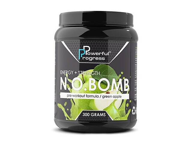 Комплекс до тренировки Powerful Progress N.O.BOMB 300 g /30 servings/ Apple