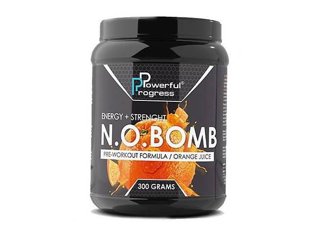 Комплекс до тренировки Powerful Progress N.O.BOMB 300 g /30 servings/ Orange