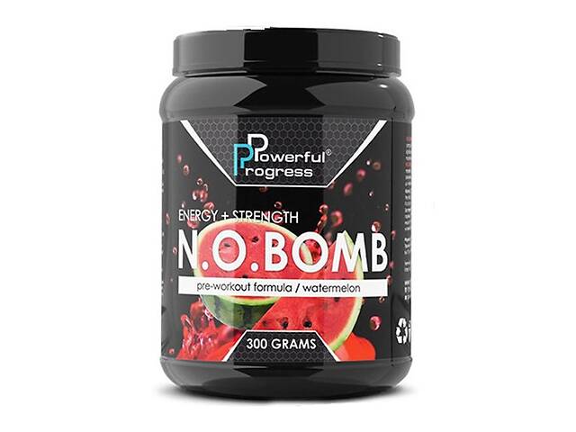 Комплекс до тренировки Powerful Progress N.O.BOMB 300 g /30 servings/ Watermelon