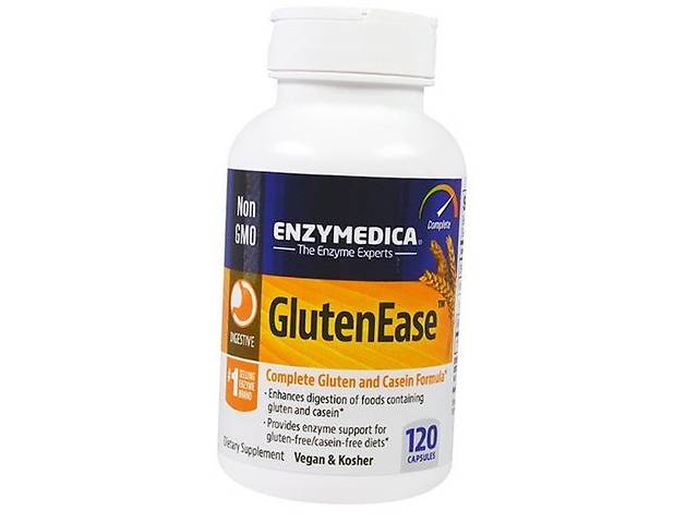 Комплекс ферментов для переваривания глютен и казеина GlutenEase Enzymedica 120капс (69466009)