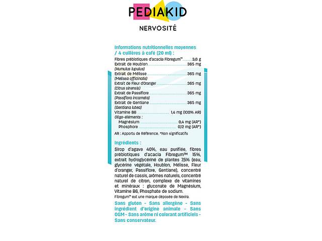 Pediakid Sommeil 125 ml + Nervosité 125 ml