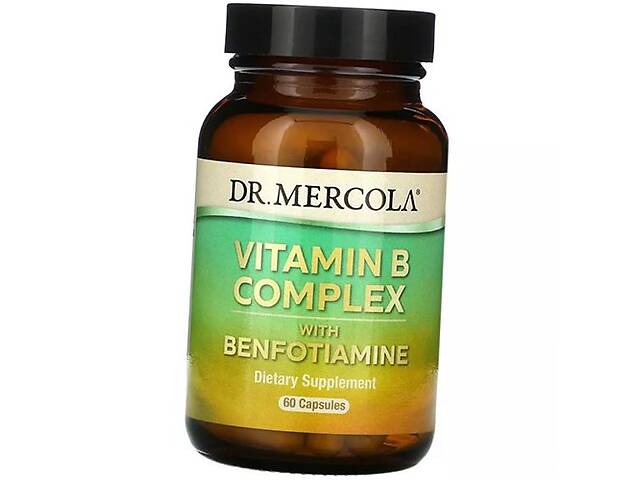 Комплекс Витамина В с Бенфотиамином Vitamin B Complex with Benfotiamine Dr. Mercola 60капс (36387024)