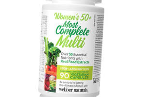 Комплекс витаминов для женщин после 50 лет Webber Naturals Women's 50+ Most Complete Multi 90 вегкапс (36485042)