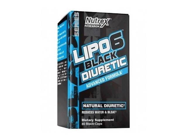 Комплексный жиросжигатель Nutrex Lipo-6 Black Diuretic 80 Caps