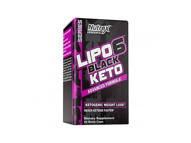 Комплексный жиросжигатель Nutrex Lipo-6 Black Keto 60 Caps