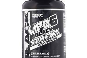 Комплексный жиросжигатель Nutrex Lipo-6 Black Ultra Concentrate Stim-Free 60 Caps