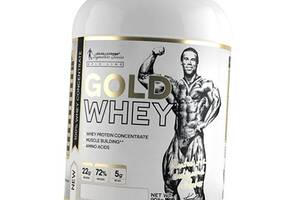 Концентрат сывороточного протеина с высоким содержанием белка Gold Whey Kevin Levrone 908г Клубника-банан (29056009)